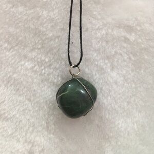 Green Gemstone Pendant Necklace